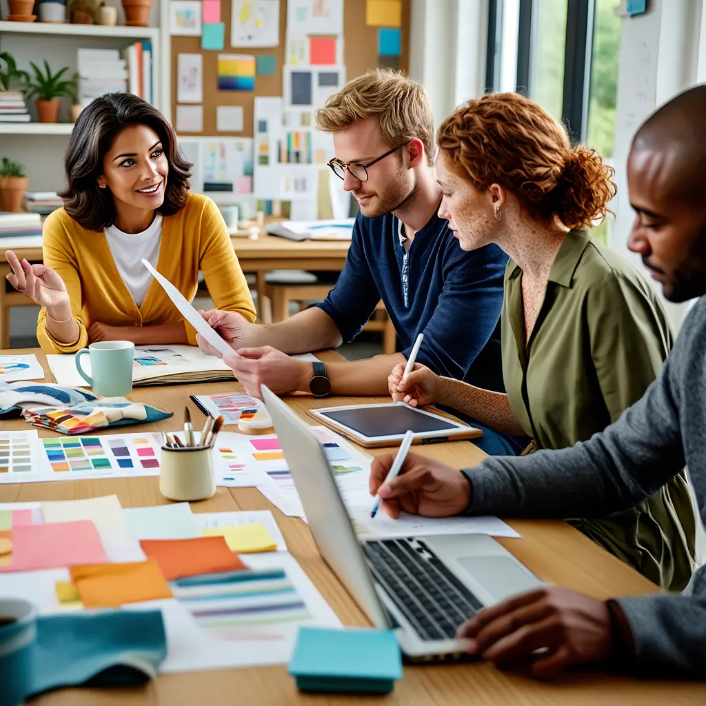 Ons creatieve team aan het werk